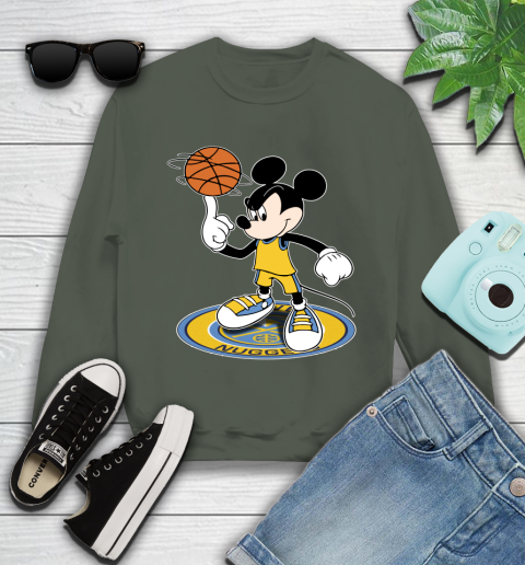 NBA Basketball Denver Nuggets Cheerful Mickey Disney Shirt Youth Sweatshirt 10 NBA Basketball Denver Nuggets Cheerful Mickey Disney Shirt Youth Sweatshirt - Image 10