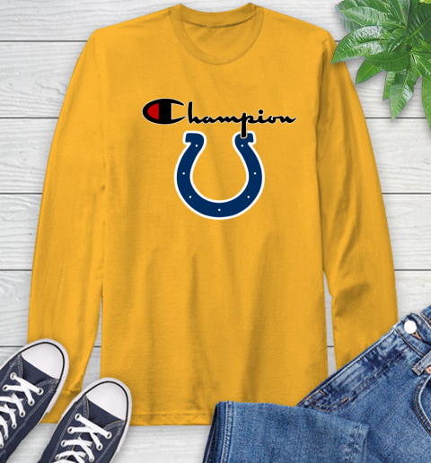 NFL Football Indianapolis Colts Champion Shirt Long Sleeve T-Shirt 2