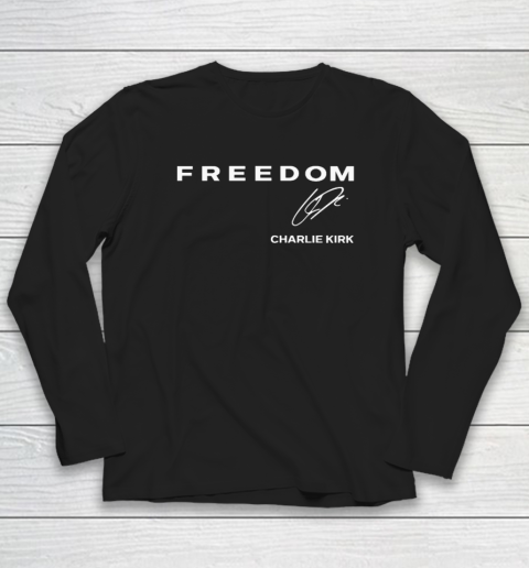 Red Freedom Shirt Charlie Kirk Long Sleeve T-Shirt