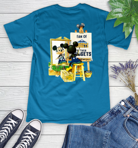 NBA Basketball Denver Nuggets Mickey Drawing Shirt 76