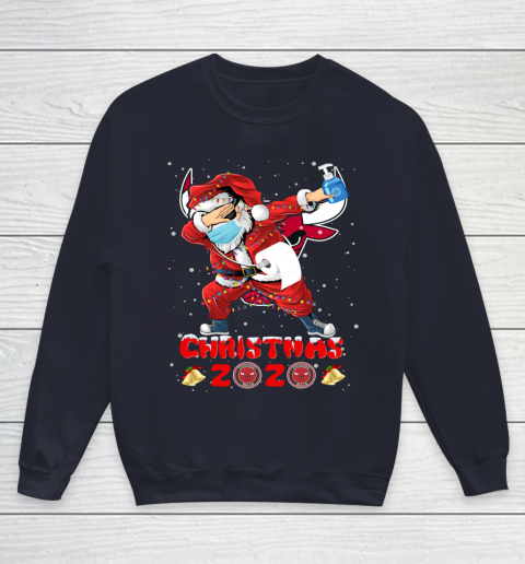 Chicago Bulls Funny Santa Claus Dabbing Christmas 2020 NBA Youth Sweatshirt 2