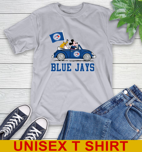 MLB Baseball Toronto Blue Jays Pluto Mickey Driving Disney Shirt T-Shirt 6