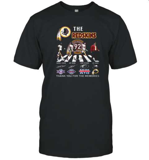 Washington Commanders The Redskins Legends Thank You For Memories Signatures 2024 T-Shirt