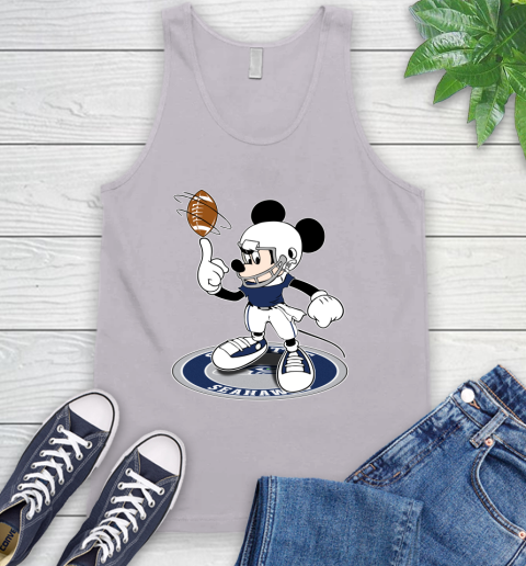 NFL Football Seattle Seahawks Cheerful Mickey Disney Shirt Tank Top 4