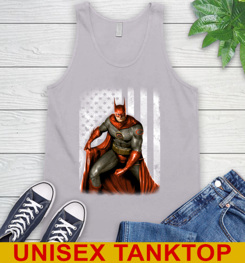 Chicago Bears NFL Football Batman DC American Flag Shirt Tank Top 3