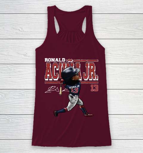 Ronald Acuna Jr Cartoon Racerback Tank 2
