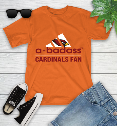 NFL A Badass Arizona Cardinals Fan Adidas Football Sports Youth T-Shirt 9