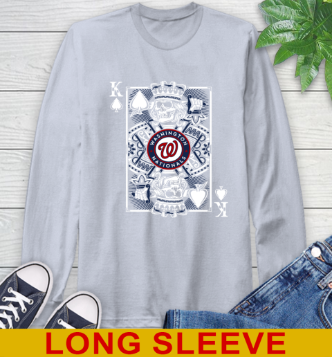 Washington Nationals MLB Baseball The King Of Spades Death Cards Shirt Long Sleeve T-Shirt 6