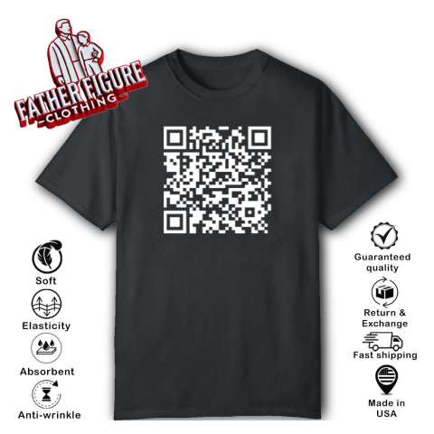 He's Back Trump QR Code T-Shirt