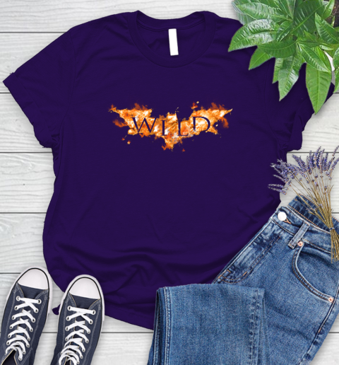 NHL Minnesota Wild Batman Logo DC Hockey Sports Shirts Women's T-Shirt 4