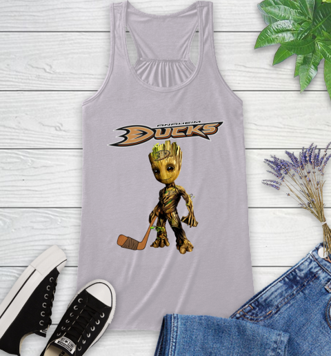 Anaheim Ducks NHL Hockey Groot Marvel Guardians Of The Galaxy Racerback Tank 5