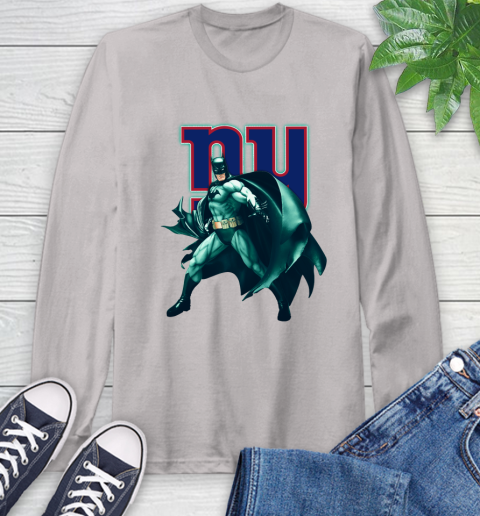 NFL Batman Football Sports New York Giants Long Sleeve T-Shirt 12