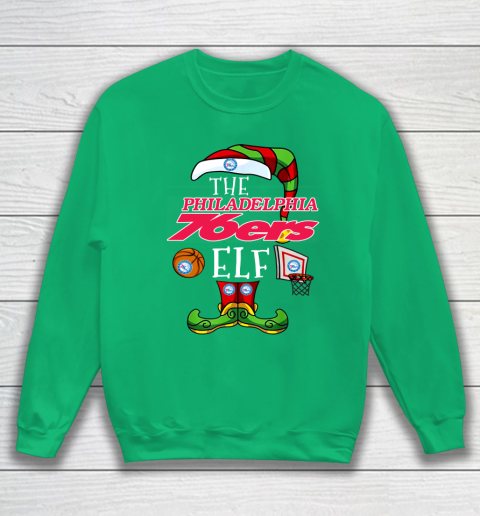 Philadelphia 76ers Christmas ELF Funny NBA Sweatshirt 5