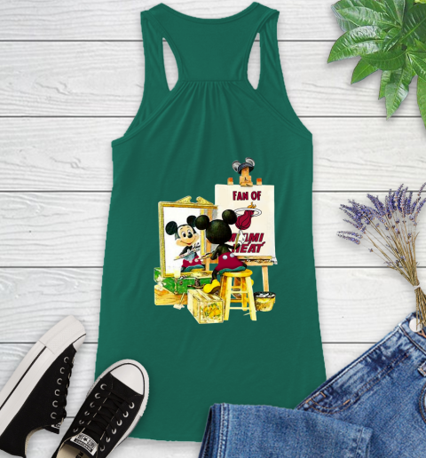 NBA Basketball Miami Heat Mickey Drawing Shirt 40