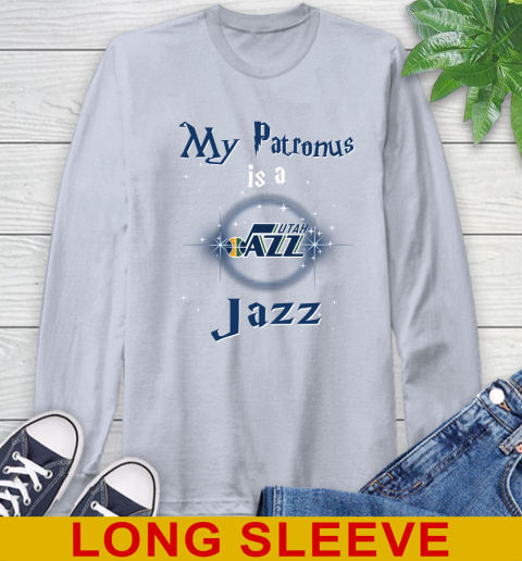 NBA Basketball Harry Potter My Patronus Is A Utah Jazz Long Sleeve T-Shirt 6
