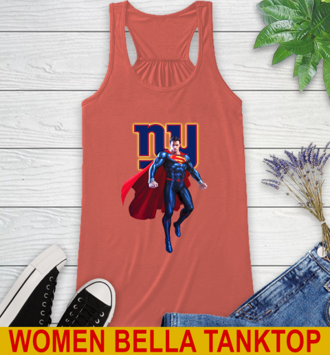 NFL Superman DC Sports Football New York Giants Racerback Tank 4