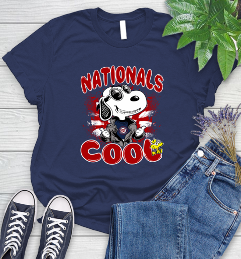 MLB Baseball Washington Nationals Cool Snoopy Shirt Women's T-Shirt 12