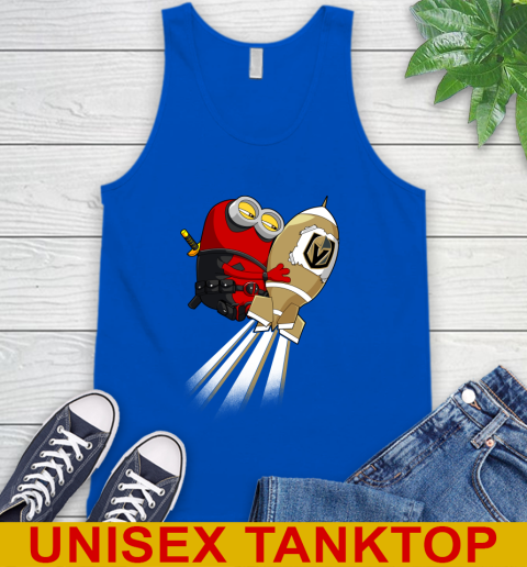 NHL Hockey Vegas Golden Knights Deadpool Minion Marvel Shirt Tank Top 4