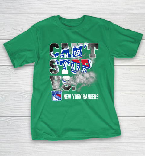 NHL New York Rangers Hockey Can't Stop Vs T-Shirt 5