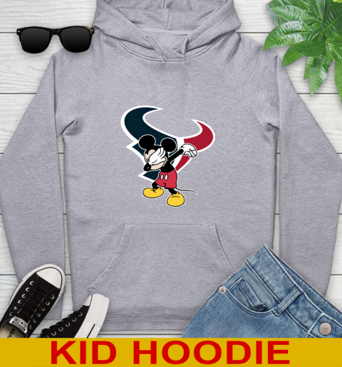 Houston Texans NFL Football Dabbing Mickey Disney Sports Youth Hoodie 6