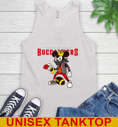 Tampa Bay Buccaneers NFL Football Mickey Peace Sign Sports Tank Top