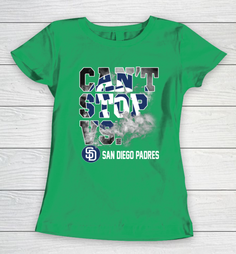 MLB San Diego Padres Baseball Can't Stop Vs Padres Women's T-Shirt 5