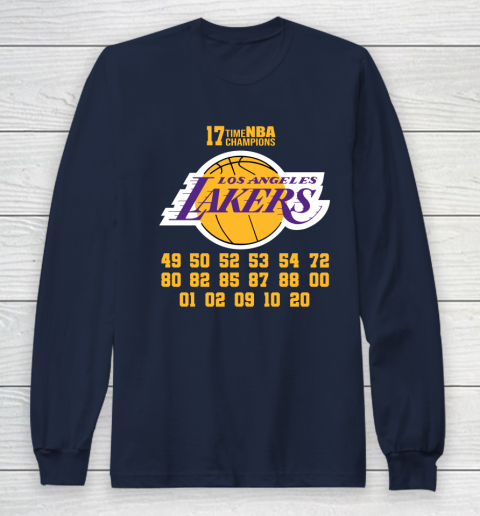 2020 NBA Champions Lakers 17 Time Champions Shirt