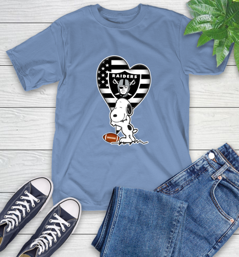 Oakland Raiders NFL Football The Peanuts Movie Adorable Snoopy T-Shirt 11
