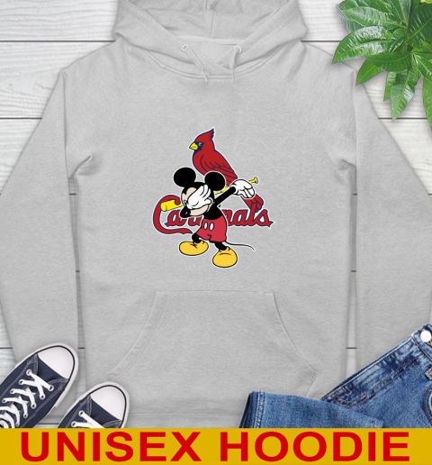 St.Louis Cardinals MLB Baseball Dabbing Mickey Disney Sports Hoodie 6