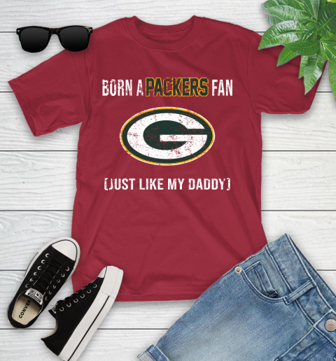 NFL Green Bay Packers Football Loyal Fan Just Like My Daddy Shirt Youth T-Shirt 12
