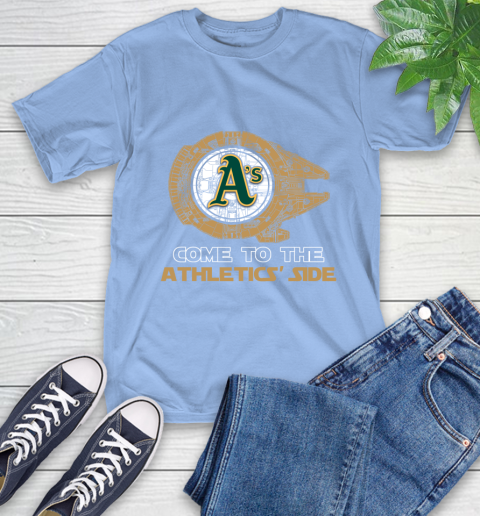 MLB Come To The Oakland Athletics Side Star Wars Baseball Sports T-Shirt 12