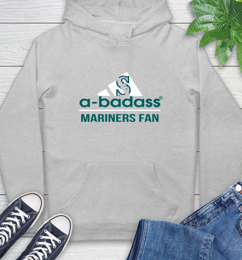 MLB A Badass Seattle Mariners Fan Adidas Baseball Sports Hoodie 6