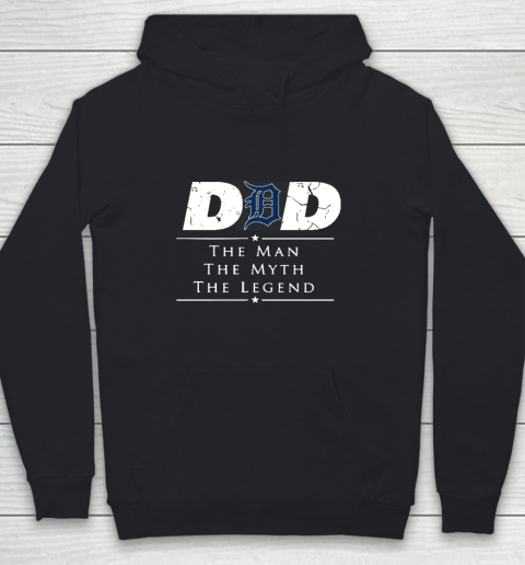 Detroit Tigers MLB Baseball Dad The Man The Myth The Legend Youth Hoodie