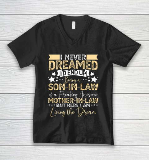 Best Son in Law Birthday Gift from Awesome Mother in Law V-Neck T-Shirt