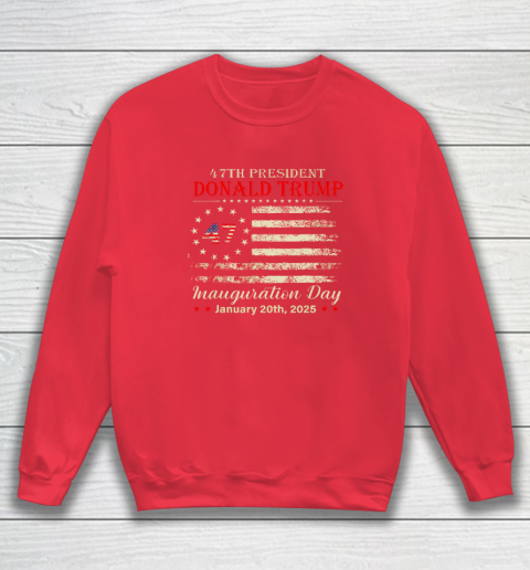 President Donald Trump Inauguration Day 2025 Vintage US Flag Sweatshirt 6
