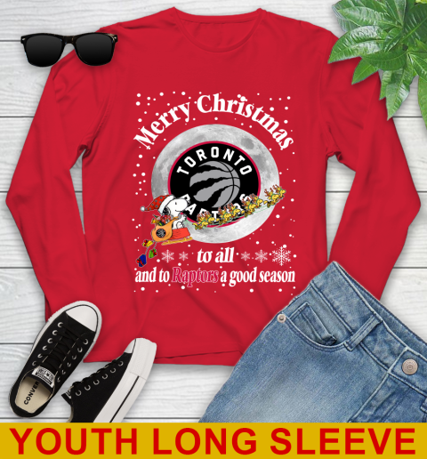 Toronto Raptors Merry Christmas To All And To Raptors A Good Season NBA Basketball Sports Youth Long Sleeve 11