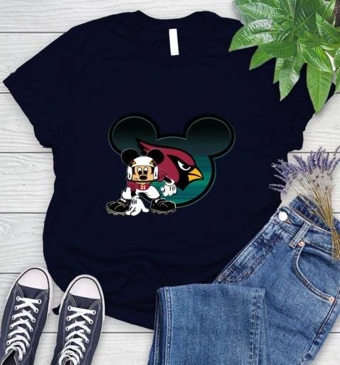NFL Arizona Cardinals Mickey Mouse Disney Football T Shirt Women's T-Shirt 3