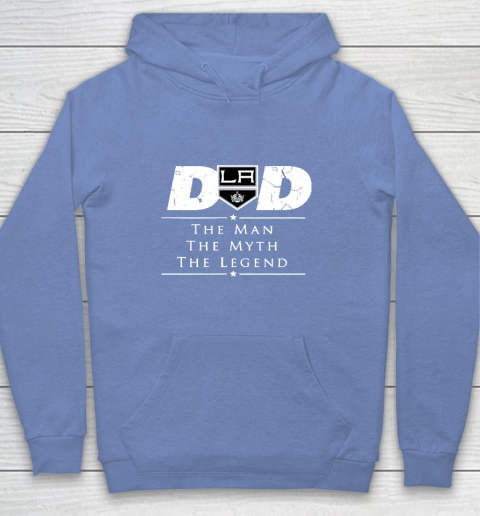 Los Angeles Kings NHL Ice Hockey Dad The Man The Myth The Legend Youth Hoodie 8