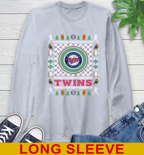 Minnesota Twins Merry Christmas MLB Baseball Loyal Fan Long Sleeve T-Shirt 6