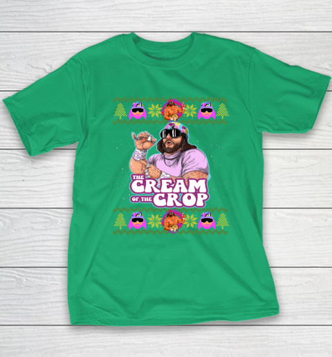 Macho The Cream of The Crop,Wrestling Ugly Christmas Youth T-Shirt 4