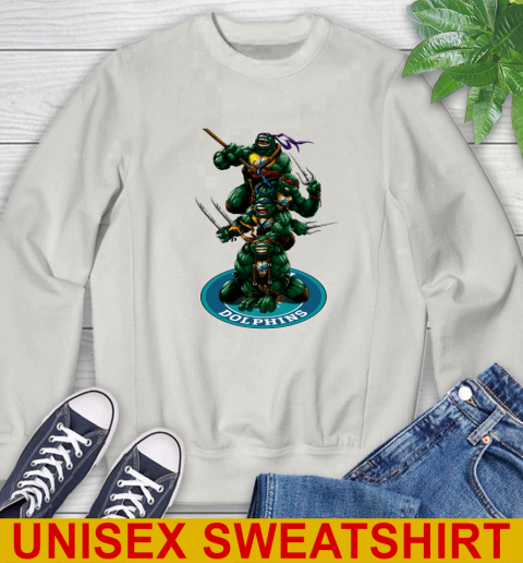 NFL Football Miami Dolphins Teenage Mutant Ninja Turtles Shirt Sweatshirt 12