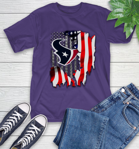 Houston Texans NFL Football American Flag T-Shirt 5