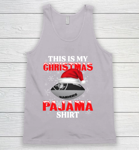 Oakland Raiders This Is My Christmas Pajama Shirt NFL Tank Top 3