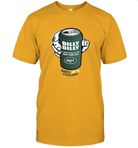 Bud Light Dilly Dilly! New York Jets Birds Of A Cooler Unisex Jersey Tee