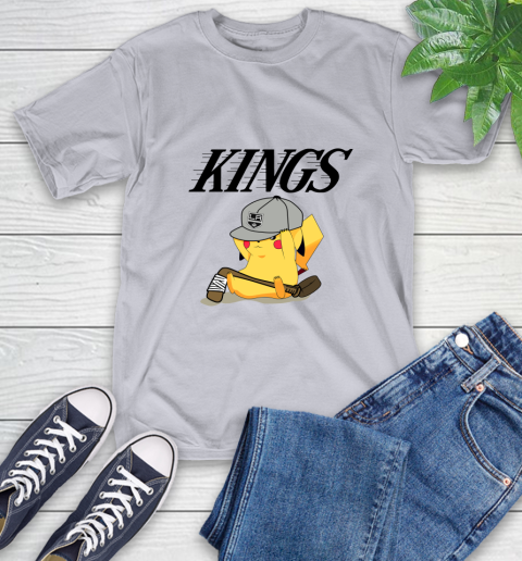 NHL Pikachu Hockey Sports Los Angeles Kings T-Shirt 6