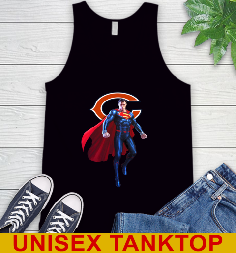 NFL Superman DC Sports Football Chicago Bears Tank Top 2