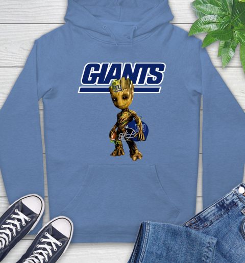 New York Giants NFL Football Groot Marvel Guardians Of The Galaxy Hoodie 11