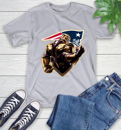 NFL Thanos Avengers Endgame Football Sports New England Patriots T-Shirt 6