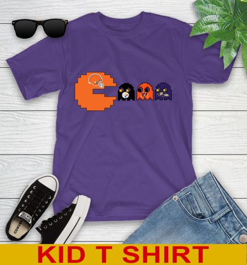 Cleveland Browns NFL Football Pac Man Champion Youth T-Shirt 4