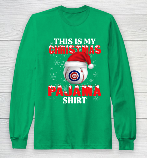 Chicago Cubs This Is My Christmas Pajama Shirt MLB Long Sleeve T-Shirt 4